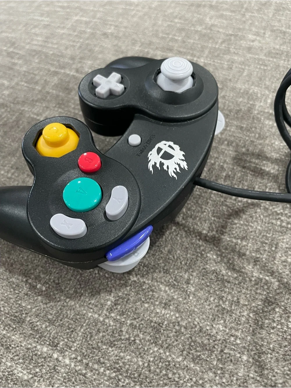Nintendo Black Wired GameCube Controller - Super Smash Bros. Edition
